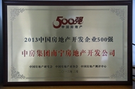 A4、2013中國房地產(chǎn)開發(fā)企業(yè)500強